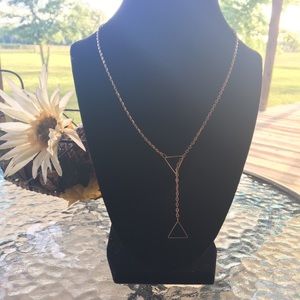 Triangle Adjustable Gold Necklace... 🔽🔼
